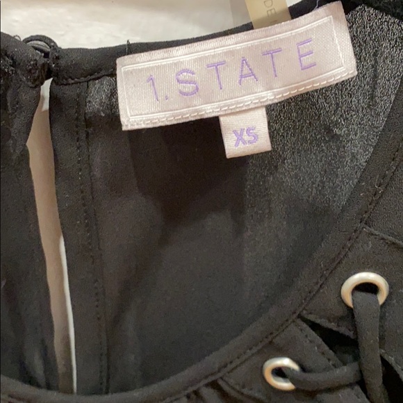 1. STATE Black Blouse - Picture 5 of 5